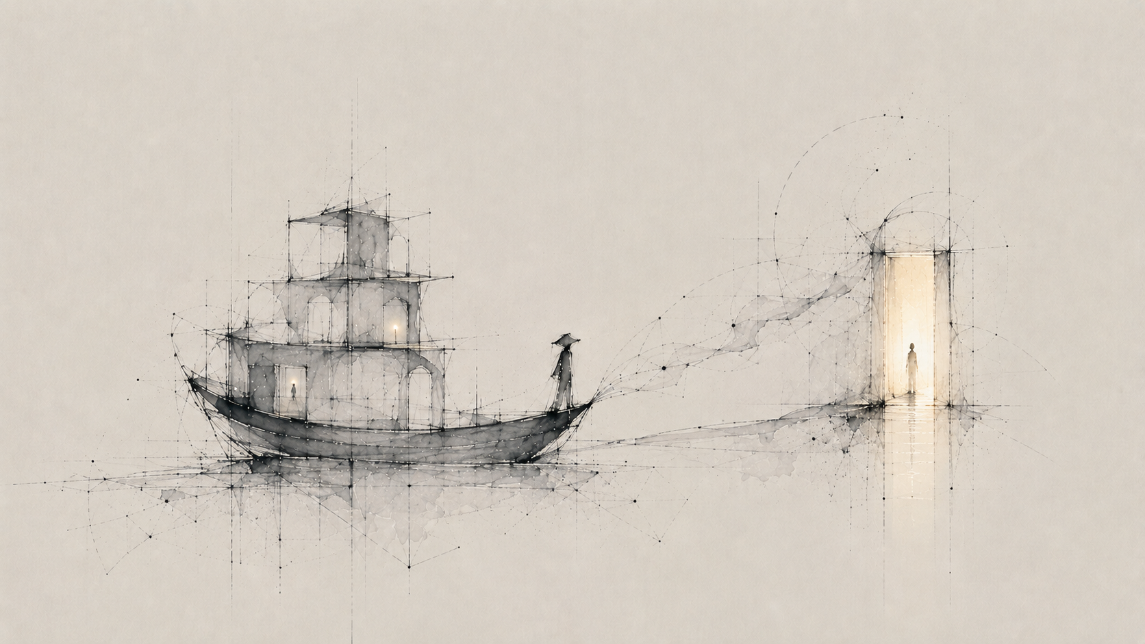 El barco que lleva a los muertos hasta la puerta
